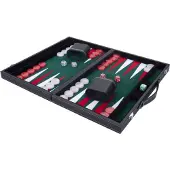 Engelhart Jeu De Backgammon De Luxe 38 Cm, Vert