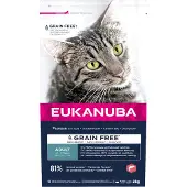 Eukanuba Grain Free Adult Saumon 2 kg pour chats adultes