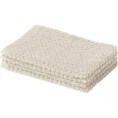 Yumeko - Gants de toilette - Coton - 15x22 - Beige