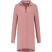 Yumeko - Robe chemise - Lin Lavé - S - Rose