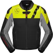Spidi DP Progressive Hybrid Noir Fluorescente Jaune Blouson Taille 56