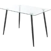 En.casa Table en verre 'Hyrynsalmi' Noir