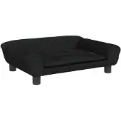 vidaXL Lit pour chien noir 70x48x22 cm velours