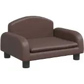 vidaXL Lit pour chien Marron 50x40x30 cm similicuir
