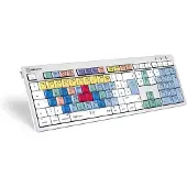 Logickeyboard LKB-CBASE-CWMU-DE USB QWERTZ Français Multicolore Clavier (LKB-CBASE-CWMU-DE)