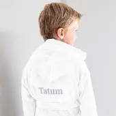 Yoursurprise Peignoir enfant personnalisé - Blanc - 8/10 ans