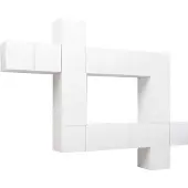 vidaXL 10 Piece TV Cabinet Set White Engineered Wood