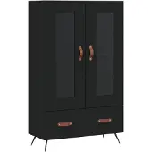 vidaXL Highboard noir 69,5x31x115 cm Bois composite