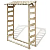 vidaXL Abri de stockage du bois de chauffage 150x44x176 cm Pin imprégné