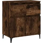 vidaXL Sideboard chêne fumé 60x35x70 cm bois composite