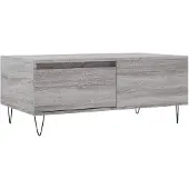 vidaXL Table basse Gris Sonoma 90x50x36,5 cm Bois composite