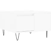 vidaXL Table basse blanche 55x55x36,5 cm Bois composite