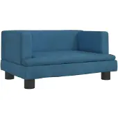 vidaXL Lit pour chien bleu 60x40x30 cm velours