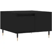 vidaXL Table basse noire 55x55x36,5 cm Bois composite