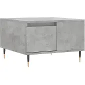 vidaXL Table basse gris béton 55x55x36,5 cm Bois composite