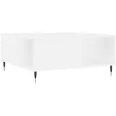 vidaXL Table basse blanche 80x80x36,5 cm Bois composite