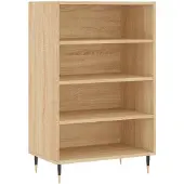 vidaXL Highboard chêne Sonoma 57x35x90 cm Matériau dérivé du bois