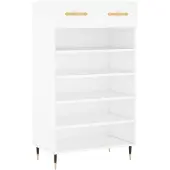 vidaXL Armoire à chaussures blanc 60x35x105 cm bois d'ingénierie