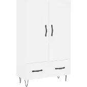 vidaXL Highboard blanc 69,5x31x115 cm Bois composite