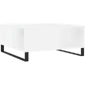 vidaXL Table basse blanche 80x80x36,5 cm Bois composite