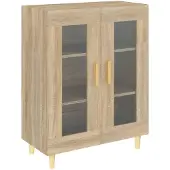 vidaXL Sideboard chêne Sonoma 69,5x34x90 cm Matériau dérivé du bois