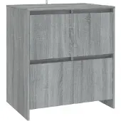 vidaXL Sideboard Gris Sonoma 70x41x75 cm Bois composite