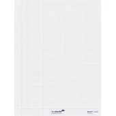 Legamaster Magic Charts , pour flipcharts, quadrillé, autocollant &amp; inscriptible, marqueur permanent inclus, L 800 x l 600 mm, 100 % recyclable, polypropylène, blanc, 25 feuilles