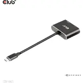 Club 3D Club3d CLUB3D MST hub USB3.2 Gen2 Type-C (DP Alt-Mode) vers DisplayPort + HDMI 4K60Hz M/F