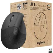 Logitech Lift Souris ergonomique verticale Gauche Noir