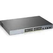 Zyxel 26 Port Managed Cctv Poe Switch Argenté One Size / EU Plug 220V