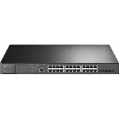 TP-LINK SG3400 JetStream Rackmount Gigabit Managed Switch, 24x RJ-45, 4x SFP+, 384W PoE+ (SG3428XMP)