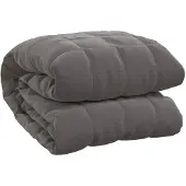 vidaXL Couverture lestée Gris 138x200 cm 10 kg Tissu