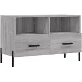 vidaXL Armoire TV Gris Sonoma 80x36x50 cm Bois composite