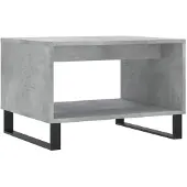 vidaXL Table basse gris béton 60x50x40 cm Bois composite