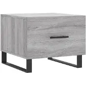vidaXL Table basse Gris Sonoma 50x50x40 cm Bois composite