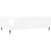 vidaXL Table basse blanche 104x60x35 cm Bois composite