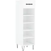 vidaXL Armoire à chaussures blanc 30x35x105 cm bois d'ingénierie