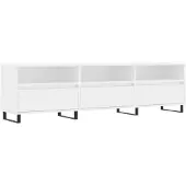vidaXL Armoire TV blanc 150x30x44,5 cm Bois composite