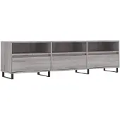 vidaXL Armoire TV Gris Sonoma 150x30x44,5 cm Bois composite