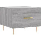 vidaXL Table basse Gris Sonoma 50x50x40 cm Bois composite