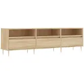 vidaXL Armoire TV Chêne Sonoma 150x30x44,5 cm Matériau dérivé du bois
