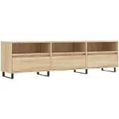 vidaXL Armoire TV Chêne Sonoma 150x30x44,5 cm Matériau dérivé du bois