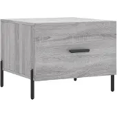 vidaXL Table basse Gris Sonoma 50x50x40 cm Bois composite