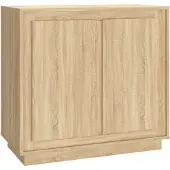 vidaXL Sideboard chêne Sonoma 80x34x75 cm bois composite