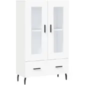 vidaXL Highboard blanc 69,5x31x115 cm Bois composite