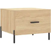 vidaXL Table basse chêne Sonoma 50x50x40 cm bois composite