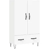 vidaXL Highboard blanc 69,5x31x115 cm Bois composite