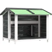 vidaXL Niche pour chien Gris 96x87x80,5 cm Pin massif