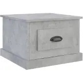 vidaXL Table basse gris béton 50x50x35 cm Bois composite