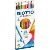 Giotto Stilnovo - Etui 12 crayons de couleur